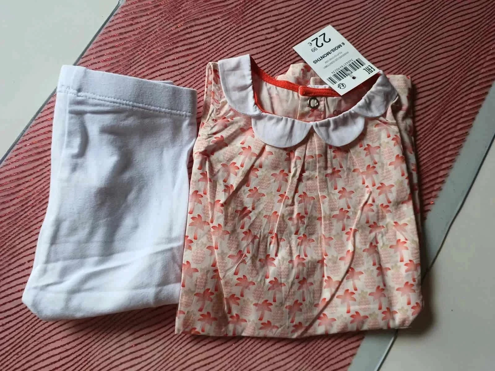 Ensemble robe legging 6 mois obaibi